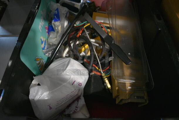 ALL ONE MONEY! Lot of Various Items Including Poly Bin and Cords in Black Poly Bin! - Image 3 of 4