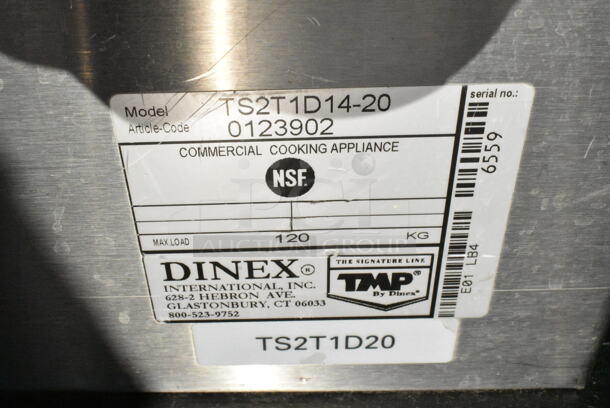 Dinex Carlisle TS2T1D14-20 Metal Commercial Pan Transport Rack on Commercial Casters.  - Image 3 of 3