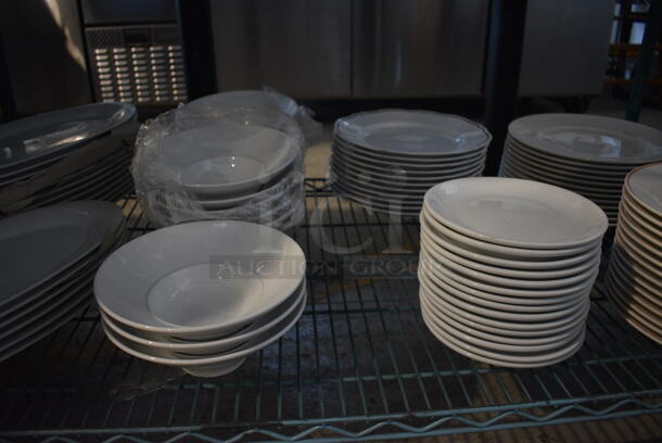 ALL ONE MONEY! Tier Lot of Various White Ceramic Plates and Pasta Bowls - Image 3 of 4