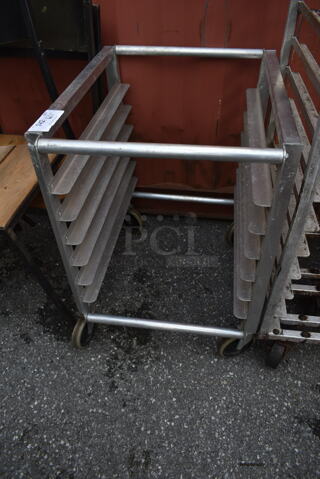 Metal Commercial Pan Transport Rack on Commercial Casters. 