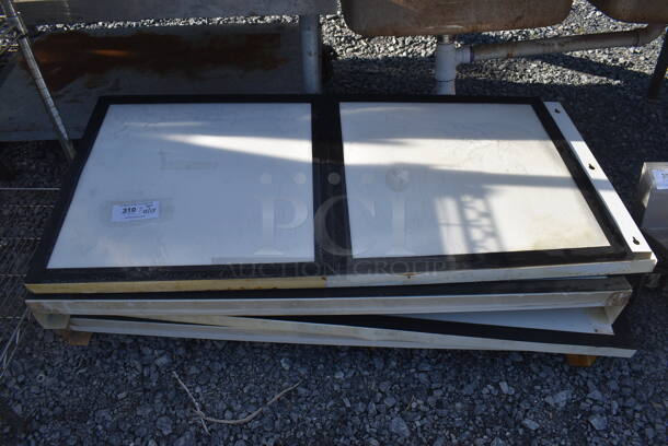 ALL ONE MONEY! Lot of 4 White Metal Signs. 51x24x5 - Image 2 of 3