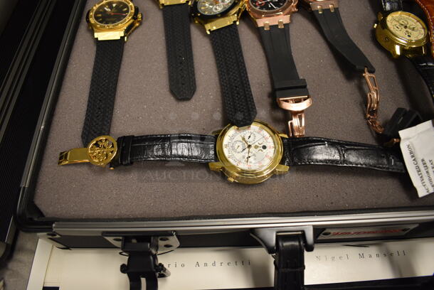 12 Replica Watches in NEW Winchester Case. 12 Times Your Bid! - Image 7 of 10
