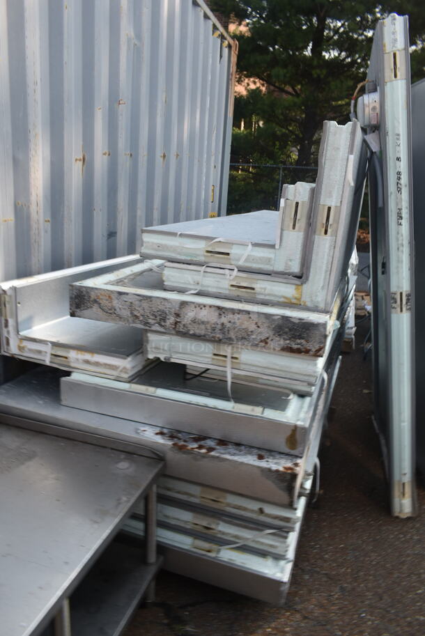 2 6'x8' Mr Winter Walk In Boxes - 1 Cooler and 1 Freezer w/ QTAJA7494ZXD-WC 200-230 Volt Compressor, QTAVA2490ZXN WC 220 Volt Compressor, Eagle EVWAL090B 230 Volt, 1 Phase Evaporator Fan and Eagle EVWEL090B 230 Volt, 1 Phase Evaporator Fan. Freezer Box Has a Floor, Cooler Box Does Not Have a Floor. 2 Times Your Bid! Picture of the Units Before Removal Is Included In the Listing. - Image 12 of 12