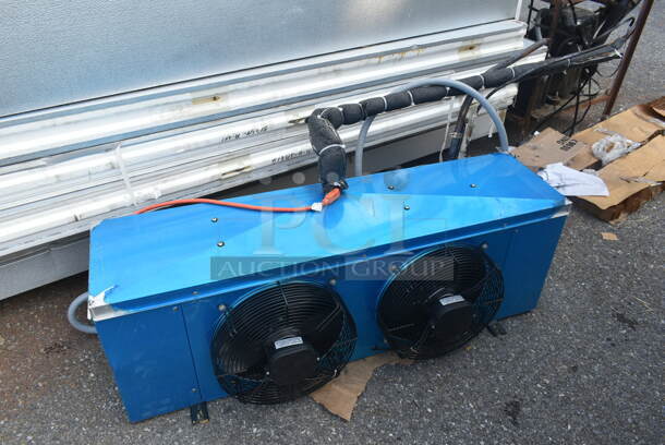 2 6'x8' Mr Winter Walk In Boxes - 1 Cooler and 1 Freezer w/ QTAJA7494ZXD-WC 200-230 Volt Compressor, QTAVA2490ZXN WC 220 Volt Compressor, Eagle EVWAL090B 230 Volt, 1 Phase Evaporator Fan and Eagle EVWEL090B 230 Volt, 1 Phase Evaporator Fan. Freezer Box Has a Floor, Cooler Box Does Not Have a Floor. 2 Times Your Bid! Picture of the Units Before Removal Is Included In the Listing. - Image 6 of 12