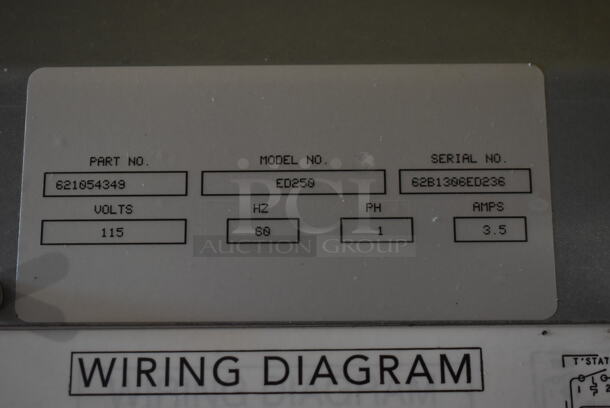 Cornelius ED250 Stainless Steel Commercial Countertop 8 Flavor Carbonated Beverage Machine. 115 Volts, 1 Phase.  - Image 9 of 9