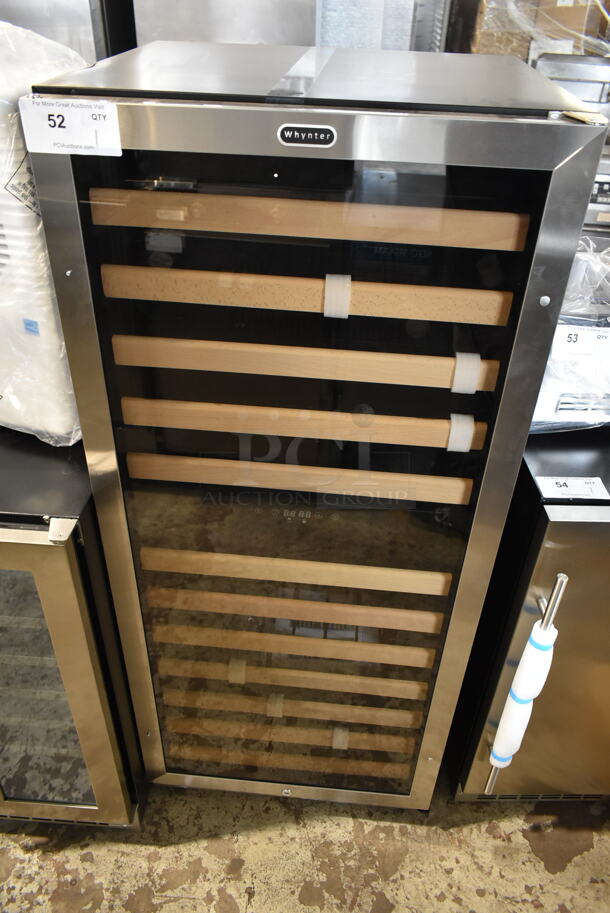 BRAND NEW SCRATCH AND DENT! Whynter BWR-0922DZ  92 Bottle Built-in Stainless Steel Dual Zone Compressor Wine Refrigerator. 115 Volts, 1 Phase. Tested and Working! - Image 3 of 9