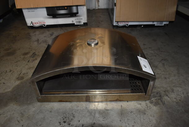 Pizza Stone Stainless Steel Commercial Accessory for Smoker / Grill. - Image 1 of 9