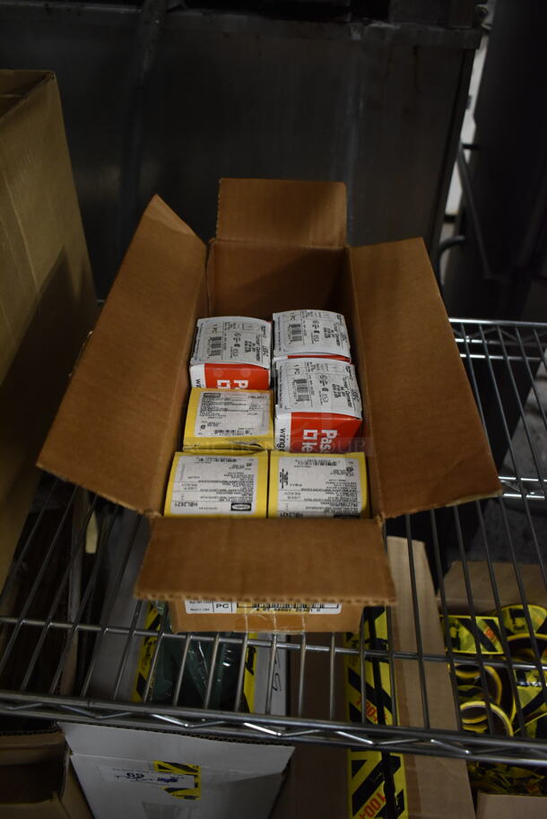 BRAND NEW IN BOX! Lot of Various BRAND NEW Items Including Pass & Seymour Plug Heads.  - Image 1 of 8