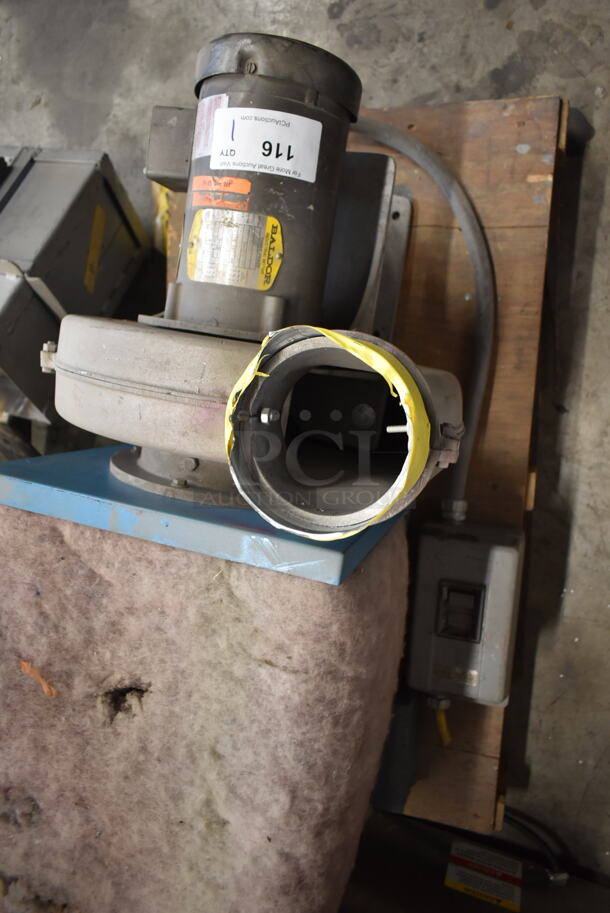 Baldor Motor and Blower. 208-230/460 Volts, 3 Phase. - Image 4 of 6