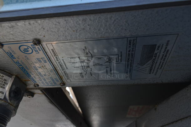 8'x10' AmeriKooler Walk In Cooler Box w/ Copeland RST55C1E-CAV-109 208/230 Volts, 1 Phase Compressor and TPLP107MA-S1B-R6 115 Volt, 1 Phase Evaporator Fan. Information Provided By The Consignor But Not Verified By PCI Auctions. Picture of the Unit Before Removal Is Included In the Listing. - Image 5 of 7