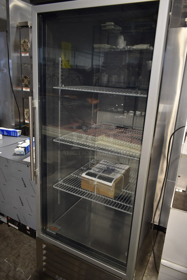 BRAND NEW! Arctic Air AGR23 Stainless Steel Commercial Single Door Reach In Cooler Merchandiser w/ Poly Coated Racks. 115 Volts, 1 Phase. Tested and Working! - Image 4 of 7