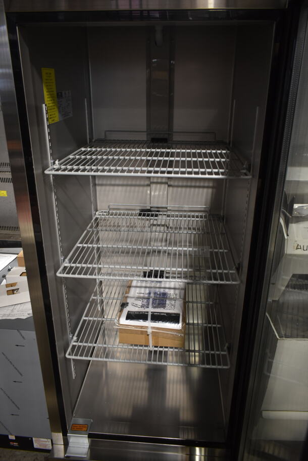 BRAND NEW! Arctic Air AGR23 Stainless Steel Commercial Single Door Reach In Cooler Merchandiser w/ Poly Coated Racks. 115 Volts, 1 Phase. Tested and Working! - Image 6 of 7
