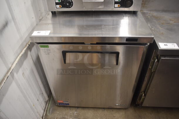 Turbo Air MUR-28-N-711S Commercial Stainless Steel Undercounter Single Door Cooler With Polycoated Rack. 115V. Tested and Powers On But Does Not Get Cold - Image 1 of 4