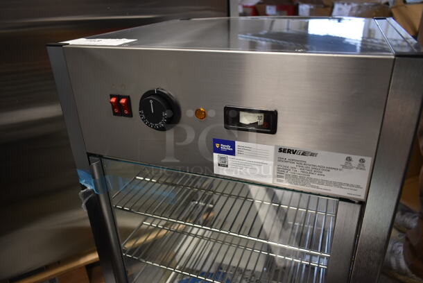 BRAND NEW SCRATCH AND DENT! ServIt 423PDW12D1S Stainless Steel Commercial Countertop Full-Service Countertop Display Warmer with 4 Shelves. Tested and Working! - Image 4 of 7