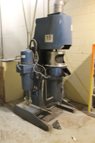 Metal Commercial Mixer. 230/460 Volts, 3 Phase. BUYER MUST REMOVE. 