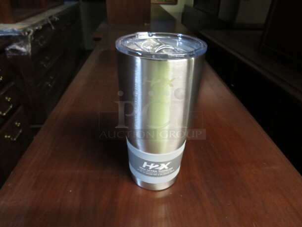 One NEW 30oz Stainless Steel H2X Ultra Silver Tumbler.
