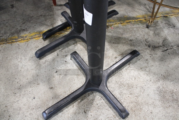 3 Black Metal Table Bases. 21x31x28. 3 Times Your Bid! - Image 5 of 5