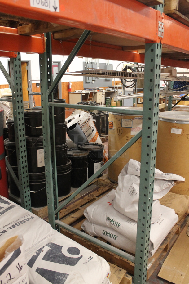 ALL ONE MONEY! Lot of Orange and Green Metal Pallet Racking. Does Not Include Contents. BUYER MUST REMOVE. - Image 4 of 6