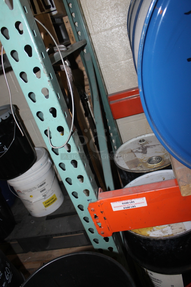 ALL ONE MONEY! Lot of Orange and Green Metal Pallet Racking. Does Not Include Contents. BUYER MUST REMOVE. - Image 3 of 5