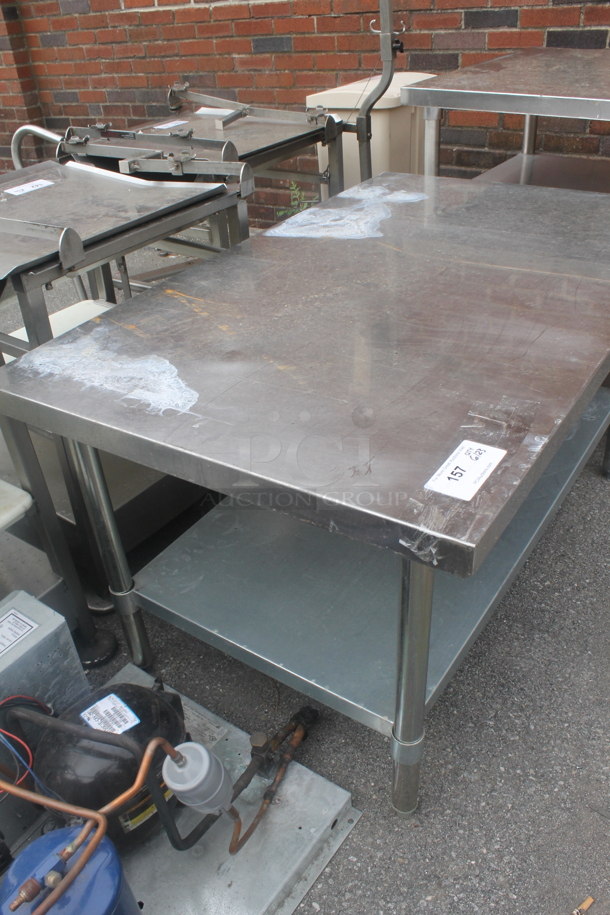 Stainless Steel Commercial Equipment Stand w/ Metal Under Shelf. - Image 4 of 5