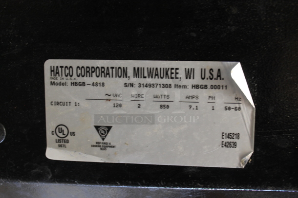 Hatco HBGB-4818 Metal Commercial Warming Shelf. 120 Volts, 1 Phase.  - Image 3 of 4