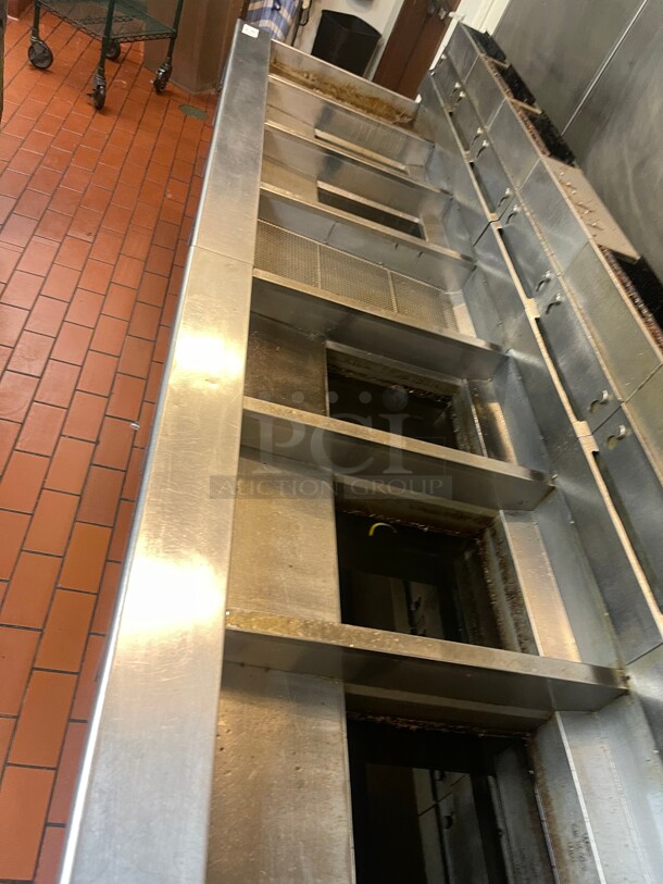 Working! Pitco Frialator SSH55 6 Bank (12 Baskets ) Commercial Gas Fryer with Filtration System Tested and Working! - Image 4 of 10