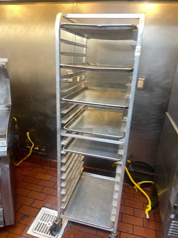Clean! Winholt ADE1820B/KDA 20 Pan End Load Aluminum Bun / Commercial Sheet Pan Rack NSF  - Image 2 of 6