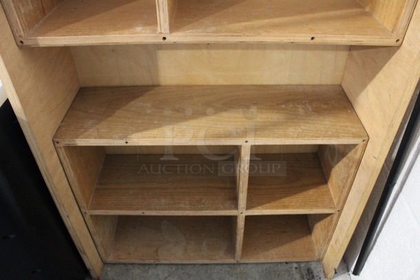 Wooden Shelving Unit. 27x10x46 - Image 3 of 4