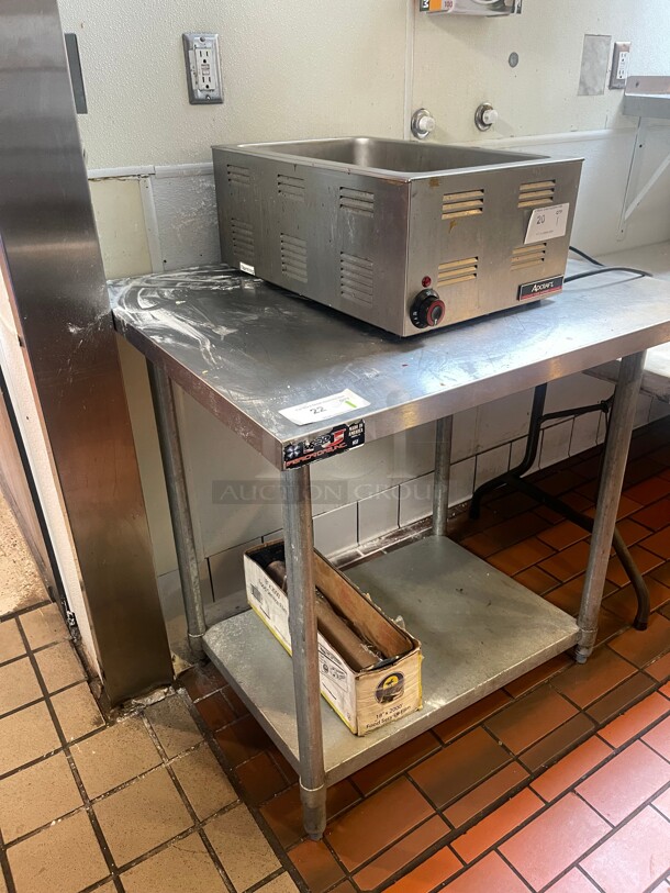 Clean! RJ  Spec Line 36 inch x 30 inch 14 Gauge Stainless Steel Commercial Work Table with Undershelf NSF  - Image 1 of 7