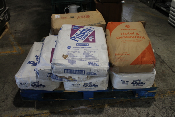 PALLET LOT of 9 Bags Including Chocolate Creme Cake Base, Flour, Domino Icing Sugar. - Image 2 of 2