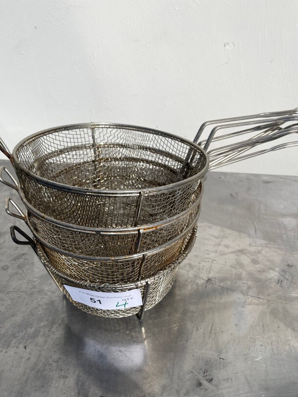 Commercial Round Frying Baskets NSF - Image 2 of 7