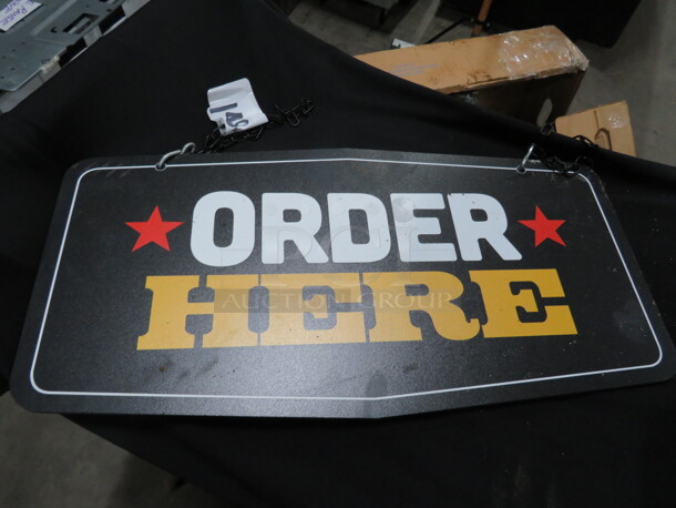 One 20X10 ORDER HERE Sign.