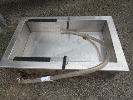 One 23.5X14X5 Stainless Steel Drop In Well. 