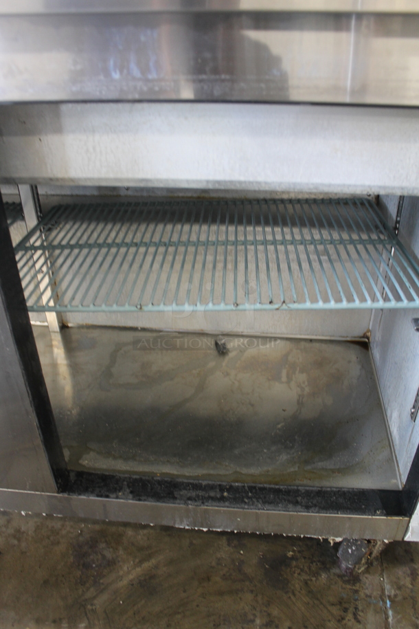2015 Leader ESLM60S/C Stainless Steel Commercial Sandwich Salad Prep Table Bain Marie Mega Top on Commercial Casters. 115 Volts, 1 Phase. Tested and Does Not Power On - Image 6 of 8