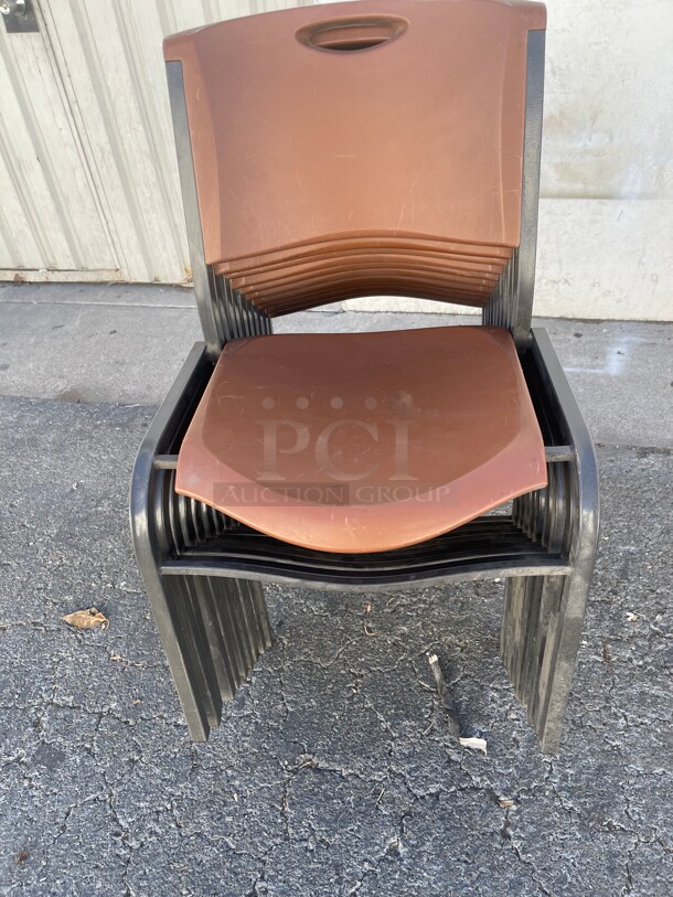 Clean! Heavy Duty Fiber Glass Chairs With Metal Frame NSF - Image 3 of 8