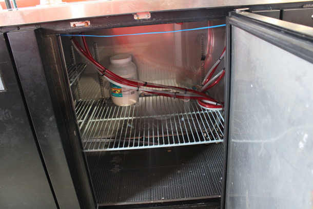 Saea Model SDD-27-90 Metal Commercial Direct Draw Kegerator w/ 2 Beer Towers, 3 Couplers and 3 Doors. 115 Volts, 1 Phase. 90.5x28x50. Tested and Does Not Power On - Image 6 of 10