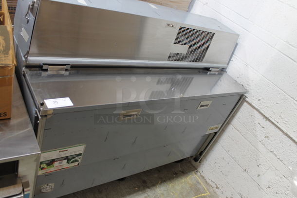 BRAND NEW! 2023 Traulsen RMC58S6 Stainless Steel Commercial 58" Single Sided School Milk Cooler on Commercial Casters. 115 Volts, 1 Phase. Tested and Working! - Image 4 of 9