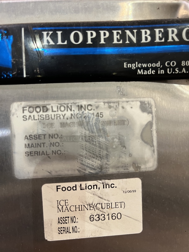 Kloppenberg Ice Machine with Cart - Image 2 of 4