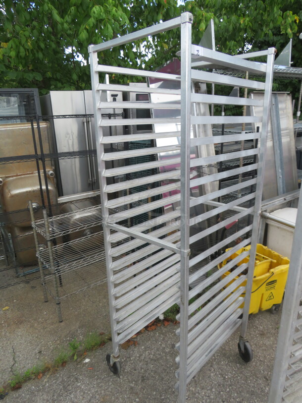 One Aluminum Speed Rack On Casters. 20.5X26X69 - Image 1 of 1