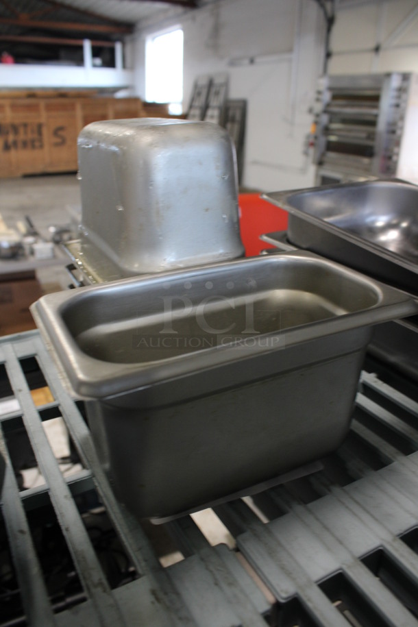 6 Stainless Steel 1/9 Size Drop In Bins. 1/9x4. 6 Times Your Bid! - Image 2 of 2