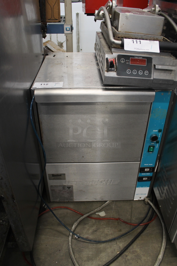 2014 Jet Tech F-14 Stainless Steel Commercial Undercounter Dishwasher. 120 Volts, 1 Phase.