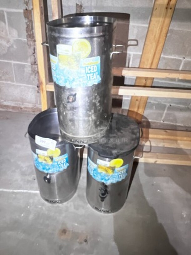 Bunn Tea Bins W/One Lid. QTY 3 - Image 1 of 1
