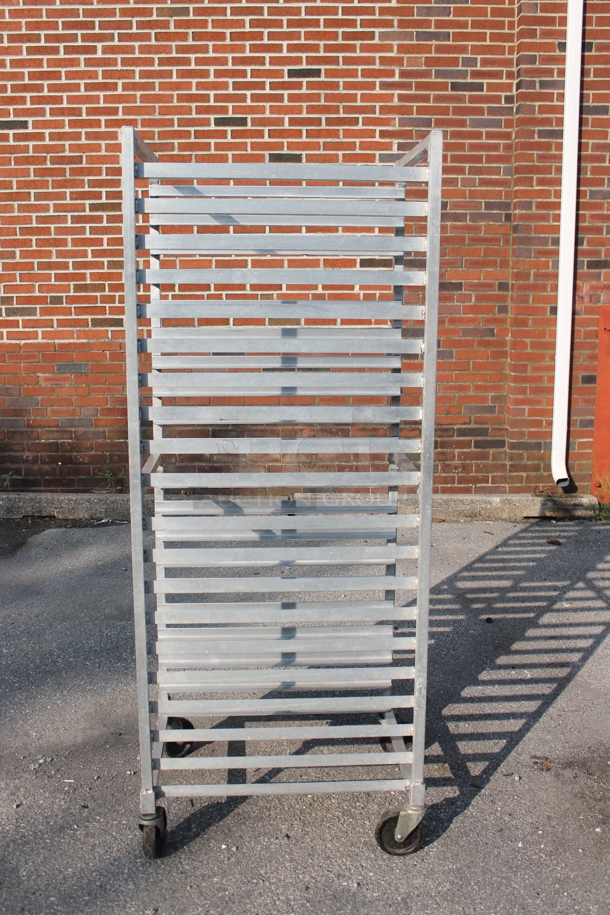 Metal Commercial Pan Transport Rack on Commercial Casters. - Image 2 of 2