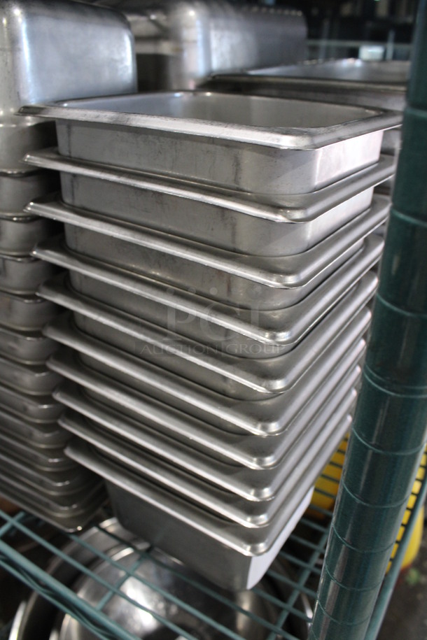 6 Stainless Steel 1/6 Size Drop In Bins. 1/6x4. 6 Times Your Bid! - Image 2 of 3