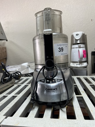 Cuisinart PREP 11 PLUS™ 11 CUP FOOD PROCESSOR The Cuisinart® Prep 11 Plus™ 11 Cup Food Processor boasts a revolutionary motor with alternate speeds for perfect mixing, and features Cuisinart®'s patent-pending Dough Control technology, which adjusts the speed to automatically ensure proper dough consistency. The Prep 11 Plus™ includes a rounded housing for easier cleaning and handling, new safety features, and the Supreme™ Wide Mouth Feed Tube. Plus, it's backed by a ten-year warranty, the longest in the industry!  115 Volt     Tested and working!