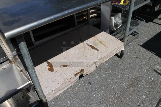 Stainless Steel Table w/ Back Splash and Under Shelf. - Image 2 of 3