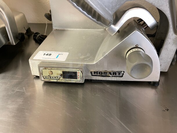 Working! Hobart EDGE Commercial Manual Meat Slicer w/ 14" Blade, Belt Driven, Aluminum, 1/3 hp NSF 115 Volt Tested and Working! - Image 5 of 10