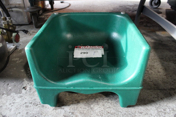 Green Poly Booster Seat. 12.5x12x9