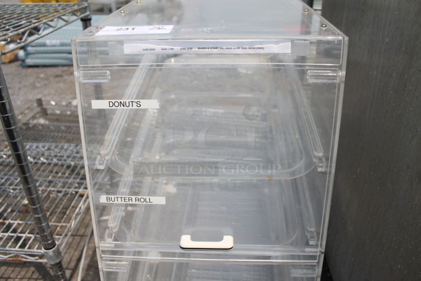 Clear Countertop Dry Bakery Display Case - Image 3 of 9
