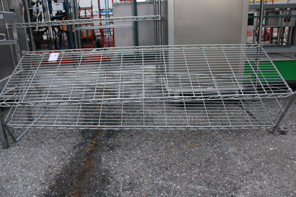 Chrome Finish 2 Tier Shelf. 59x18x21 - Image 1 of 2
